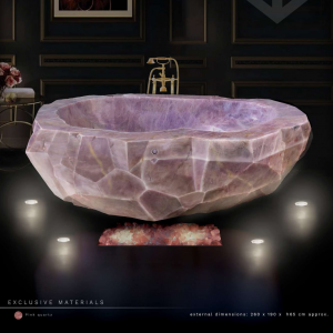 Rare Pink Quartz Bathtub