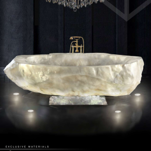Rock Crystal Quartz Bathtub Extremely Rare Piece