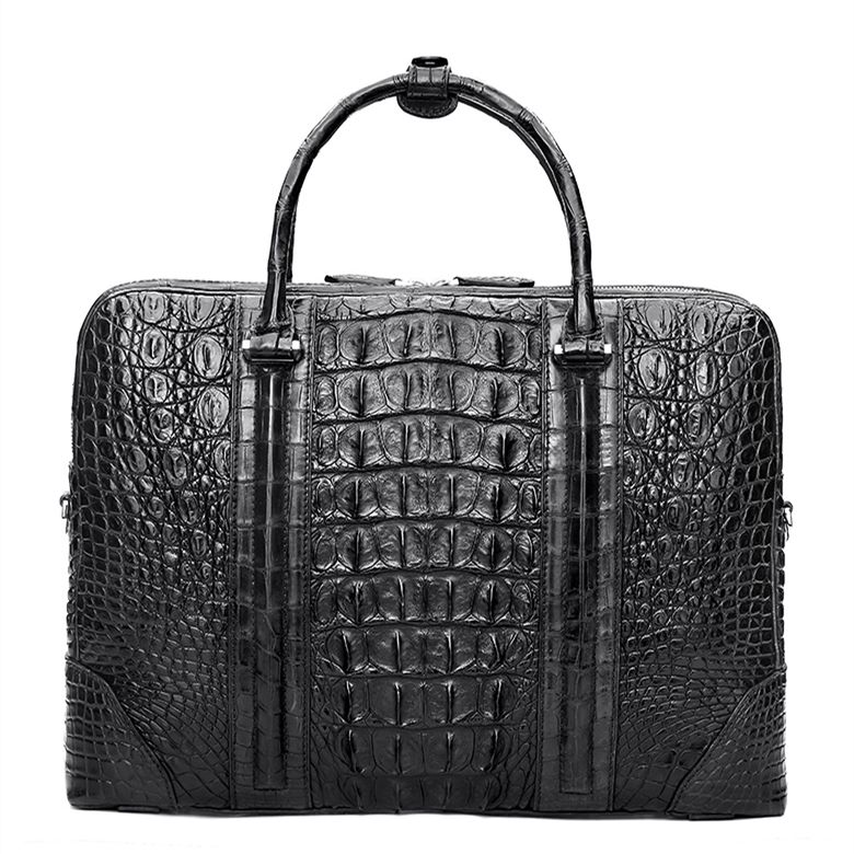 Men’s GenuieCrocodile Leather Briefcase – Hand-Crafted Bespoke Designer