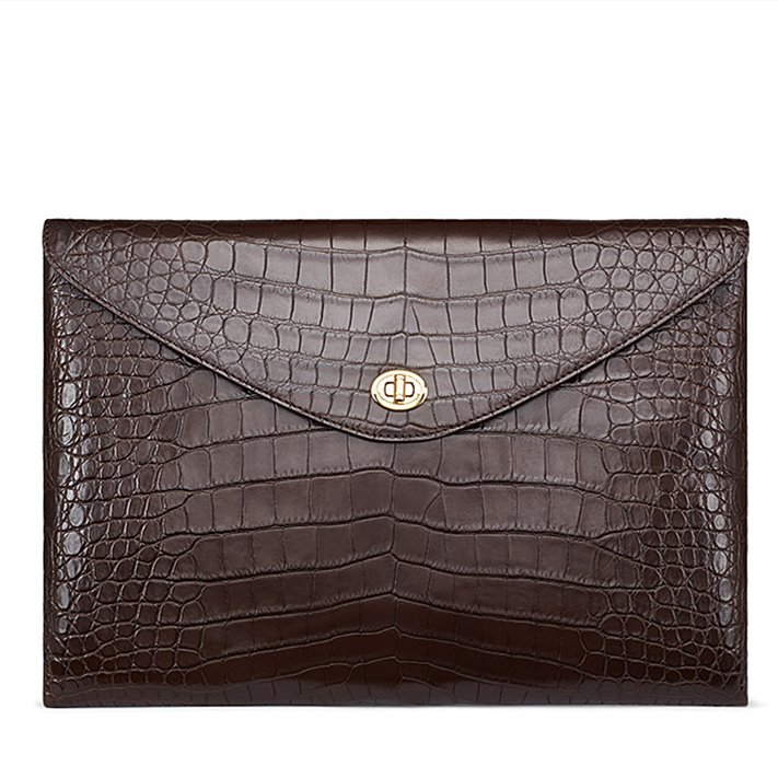 Alligator Leather Business Envelope Briefcase – Luxury Meets Functionality