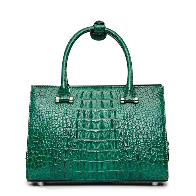 Women's Genuine Crocodile Leather Handbag – Luxury Top Handle & Shoulder Tote by Hand-Crafted Bespoke Designer