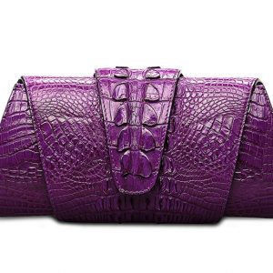 Banquet Crocodile Leather Purse – Convertible Evening Shoulder & Crossbody Bag