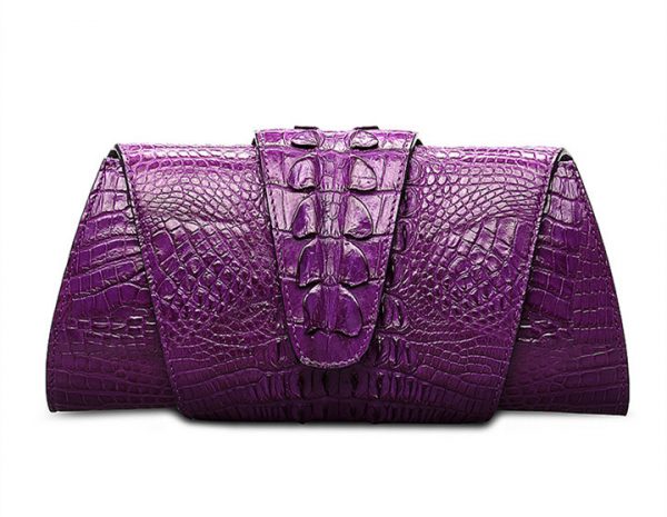 Banquet Crocodile Leather Purse – Convertible Evening Shoulder & Crossbody Bag